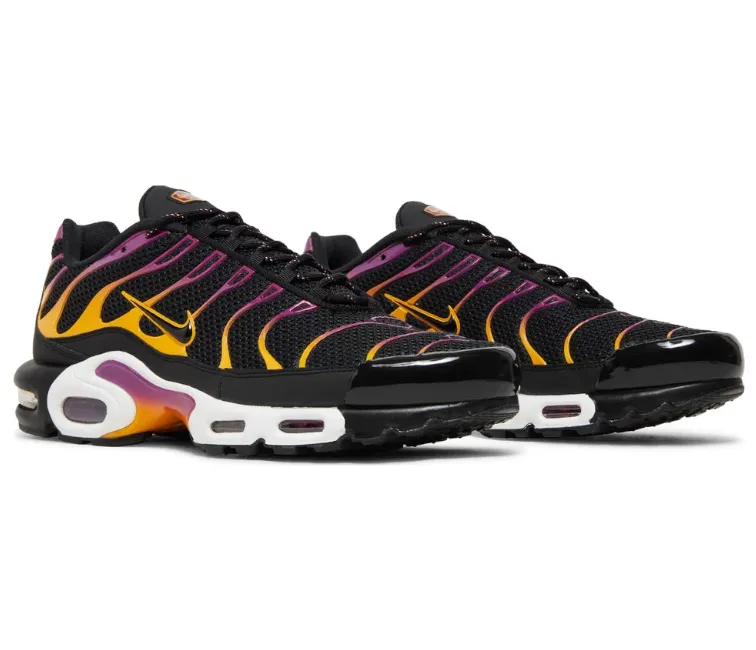 high - top footwear Men's Nike Air Max Plus TN (Black/Gold-Purple)