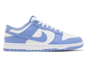 Men's Nike Dunk Low Retro (Polar Blue) running on a sand track shoes