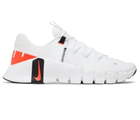 Low Top Men's Nike Free Metcon 5 (White/Bright Crimson)