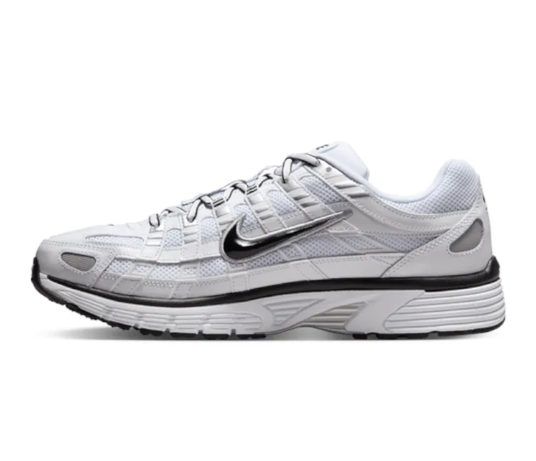 Men??s Nike P-6000 (White/Black) Comfort-focused design suitable for workouts