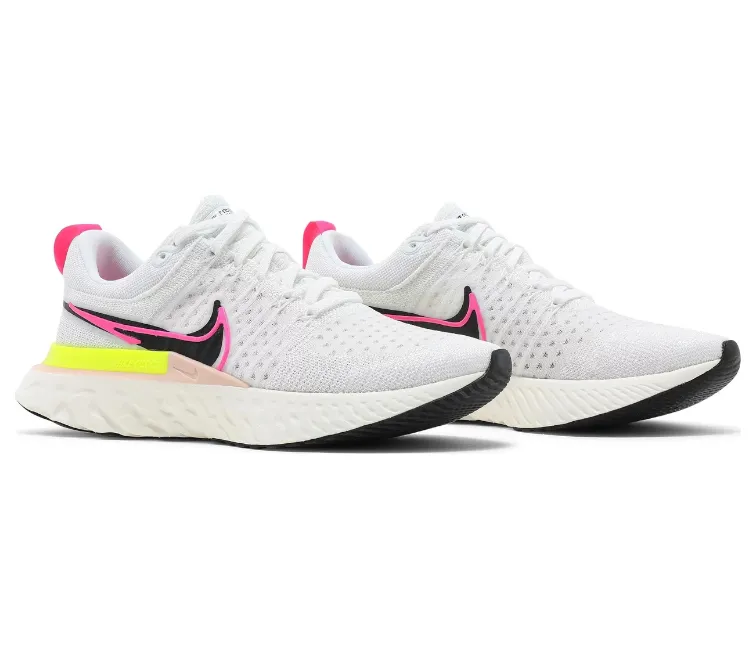 bright - colors - visibility shoes Mens Nike React Infinity Run FK 2 (Sail / Pink Blast)