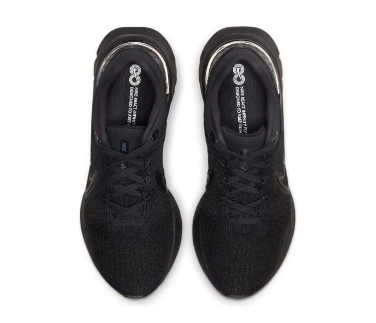 Men??s Nike React Infinity Run FK3 (Black/Black) half - marathons