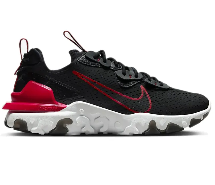 multi - colored shoes Suede Men's Nike React Vision Dimsix (Black/Red)