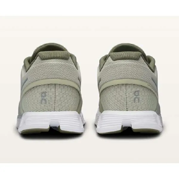 Mens On Running Cloud 5 in Chalk/Grove Sculpted materials evening walk