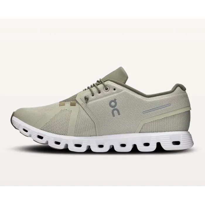 Mens On Running Cloud 5 in Chalk/Grove Comfort Option Full Coverage