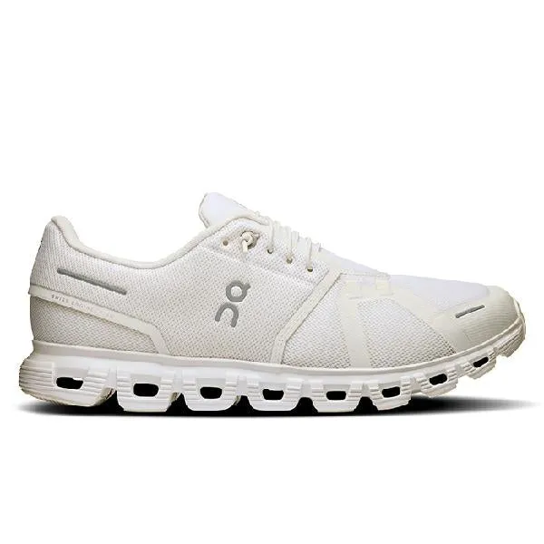 Non Slip Sole Cushion Layer Mens On Running Cloud 6 in White/White