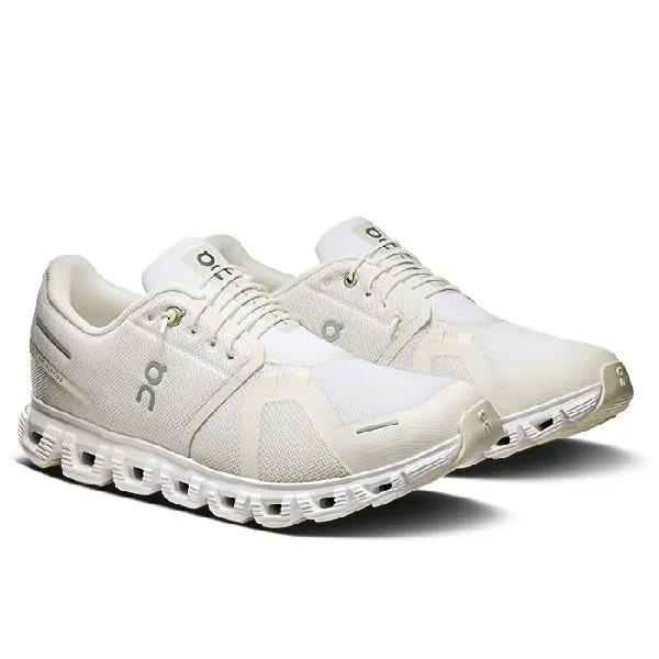 Basic Style Peak Comfort Mens On Running Cloud 6 in White/White