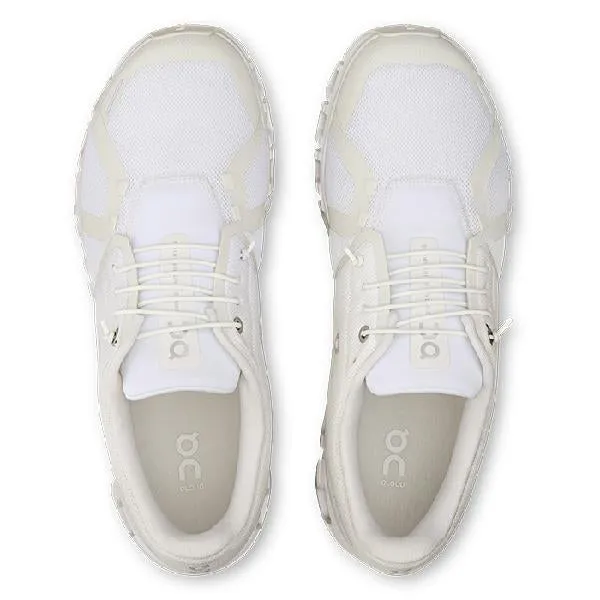 Mens On Running Cloud 6 in White/White Zero Drop Platforms Wide