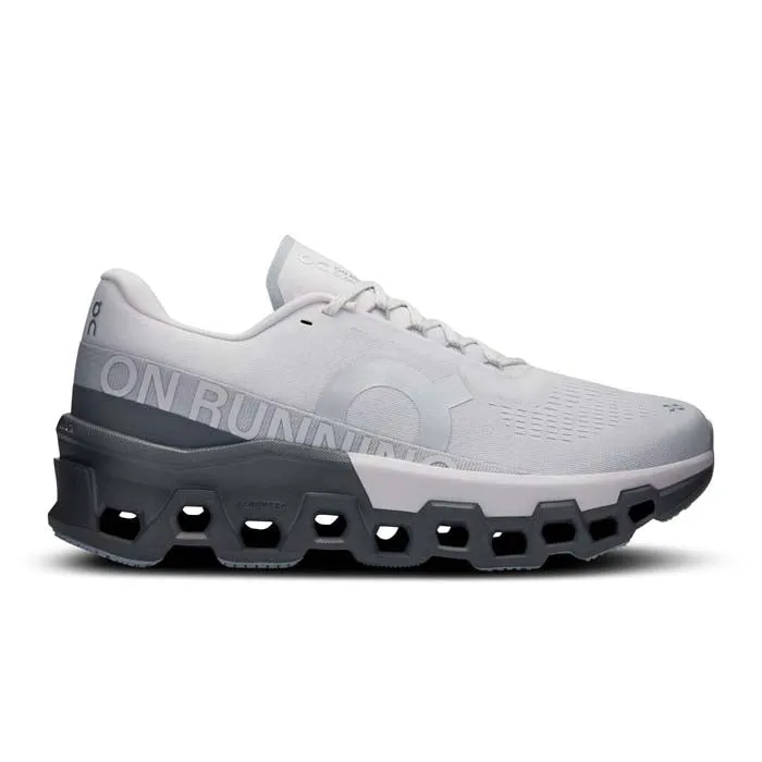 Mens On Running Cloudmonster 2 in Frost/Rock Abrasion Protection Traction Control