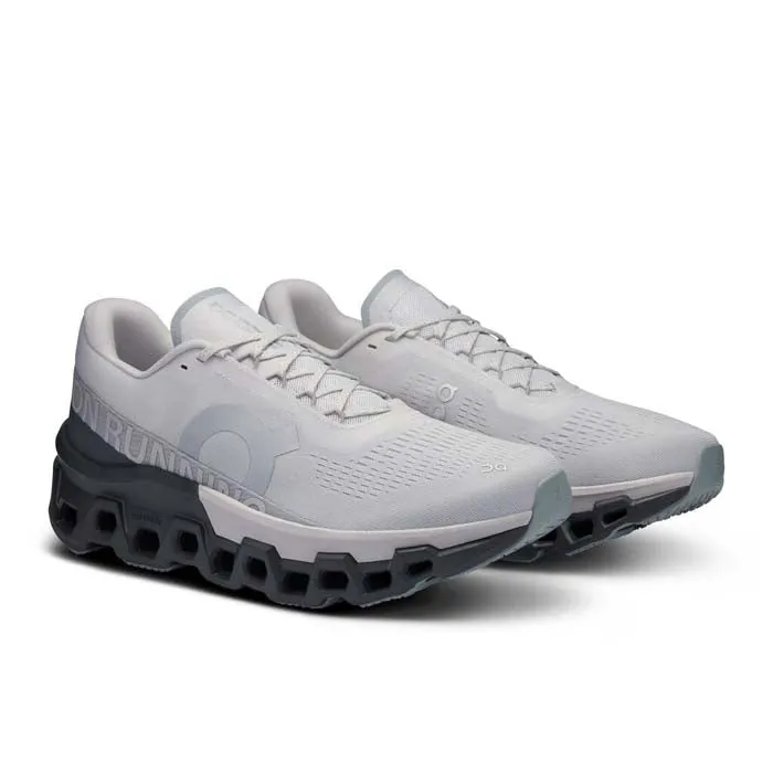 Mens On Running Cloudmonster 2 in Frost/Rock Ankle Cushioning Urban Path