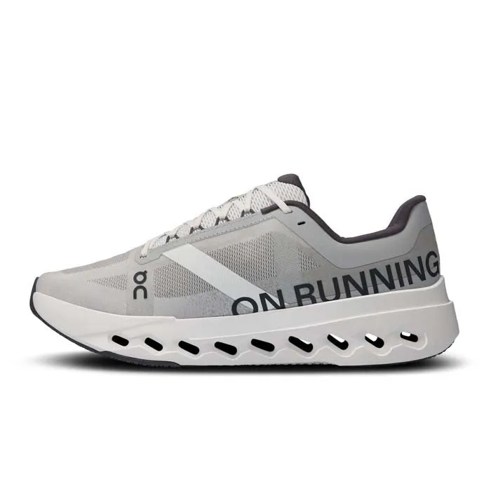 Elastic Gusseted Tongue Mens On Running Cloudsurfer Next Wide in Glacier/White