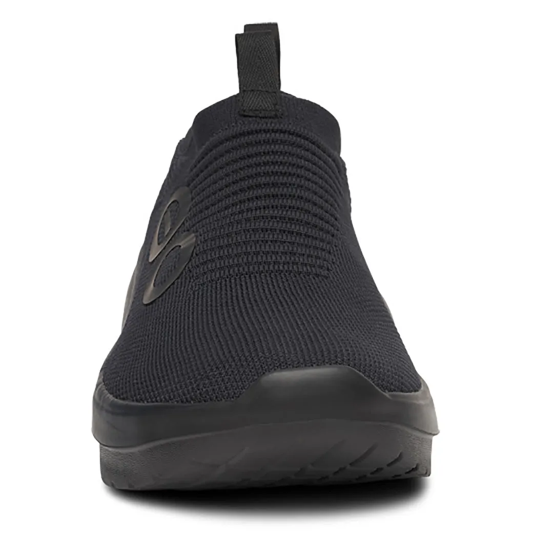 Mens Oofos OOmy Zen in Black Heel counter ComfortCushion