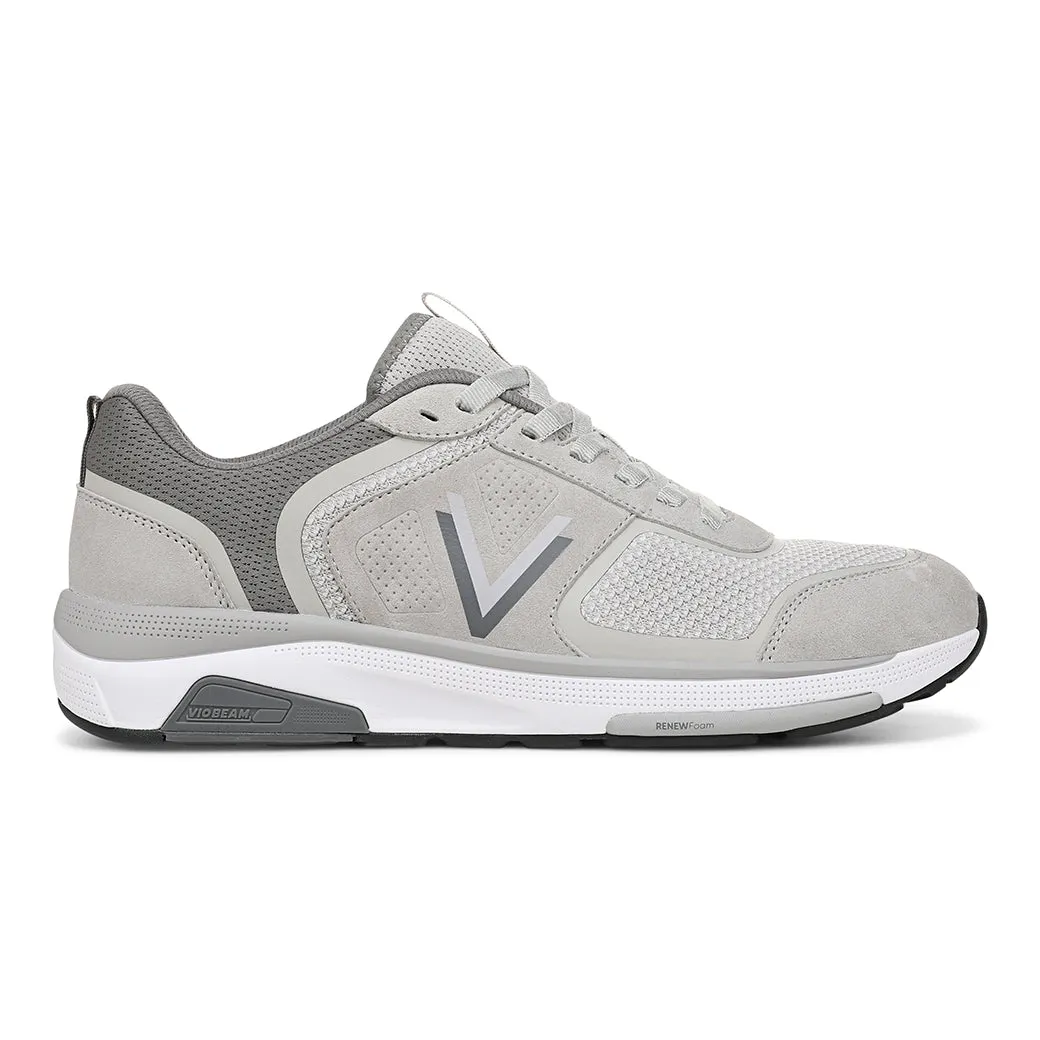 Mens Vionic Walk Strider Knit in Paloma Grey Weightless Cushion Technology Agile Walk
