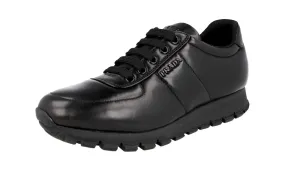 Prada Women's Black Leather Matchrace Sneaker 3E6386 Sneaker Upgrade