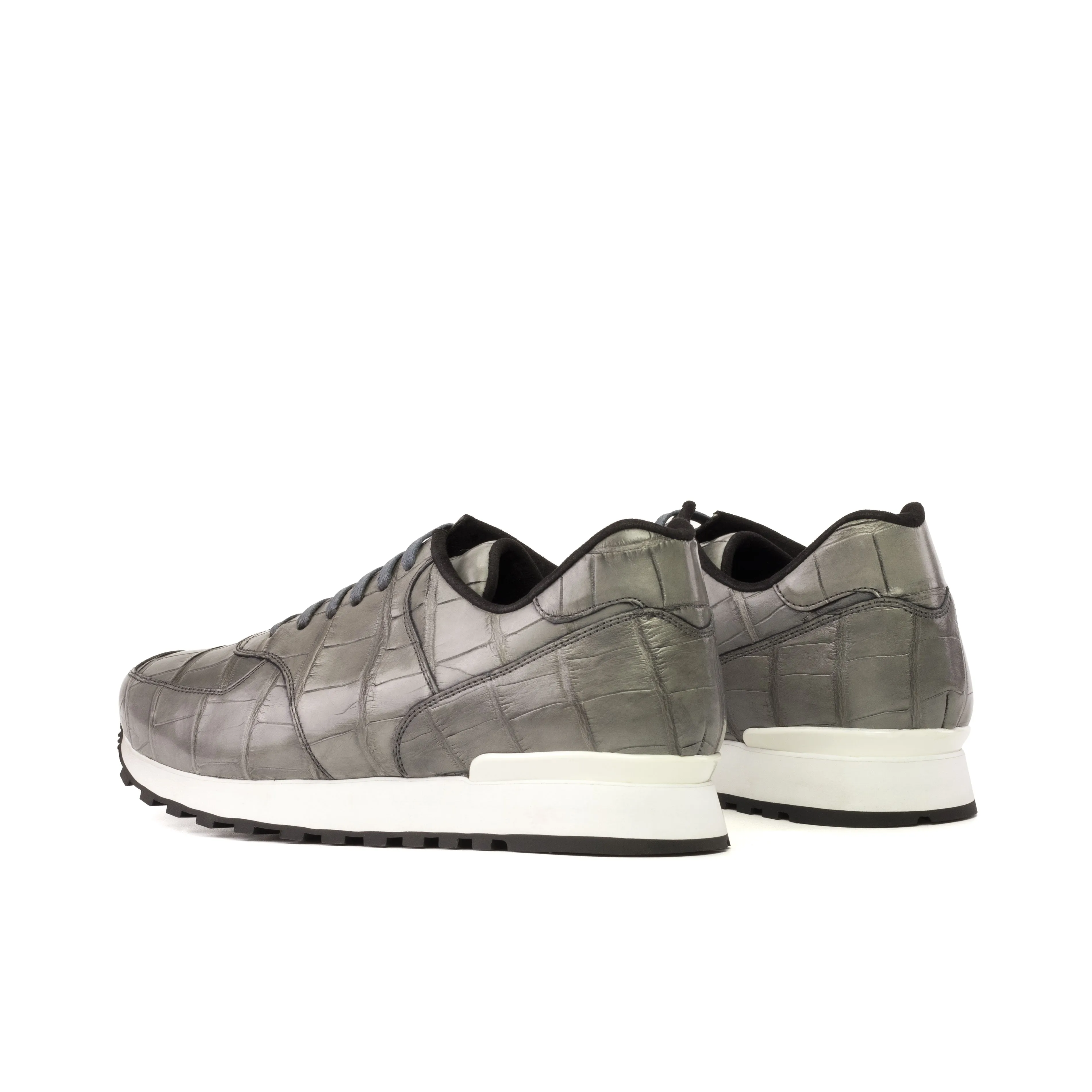 Grey Alligator Jogger sneakers Stable Feel