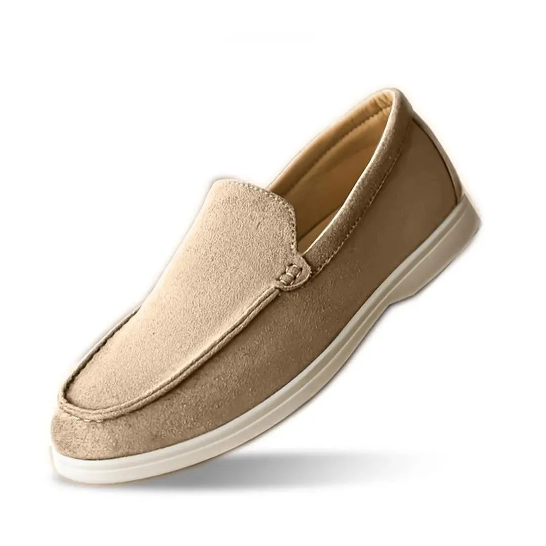 Street Smart Sturdy Build Milan Ultra-Lightweight Suede Loafers