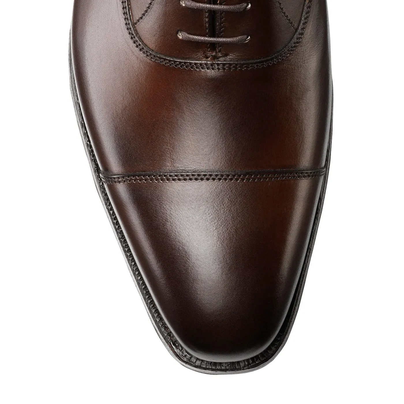 Hallam Dark Brown Burnished Calf Soft Interior Structured Upper Urban Executive