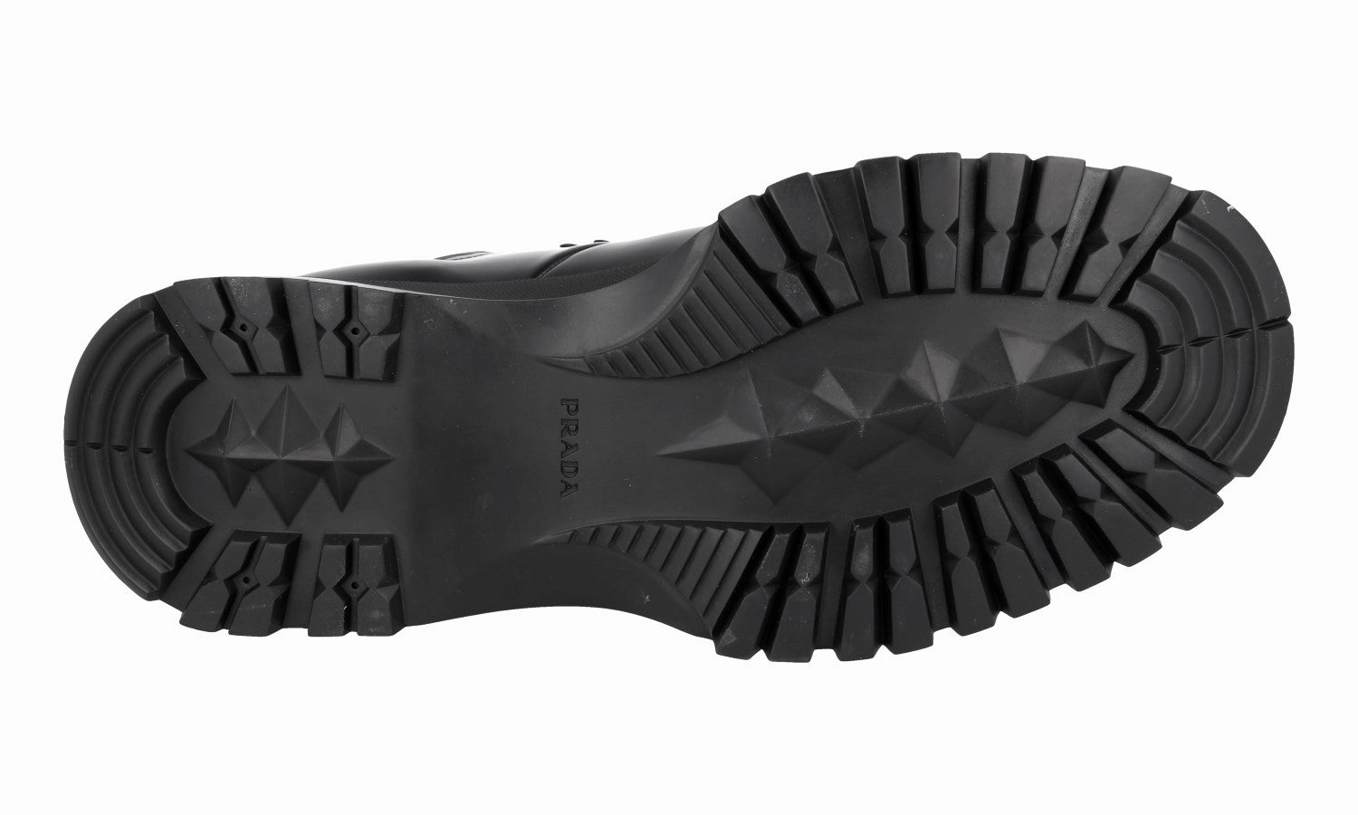 Work Boot Prada Men's Black Leather Brixxen Half-Boot 2TE179