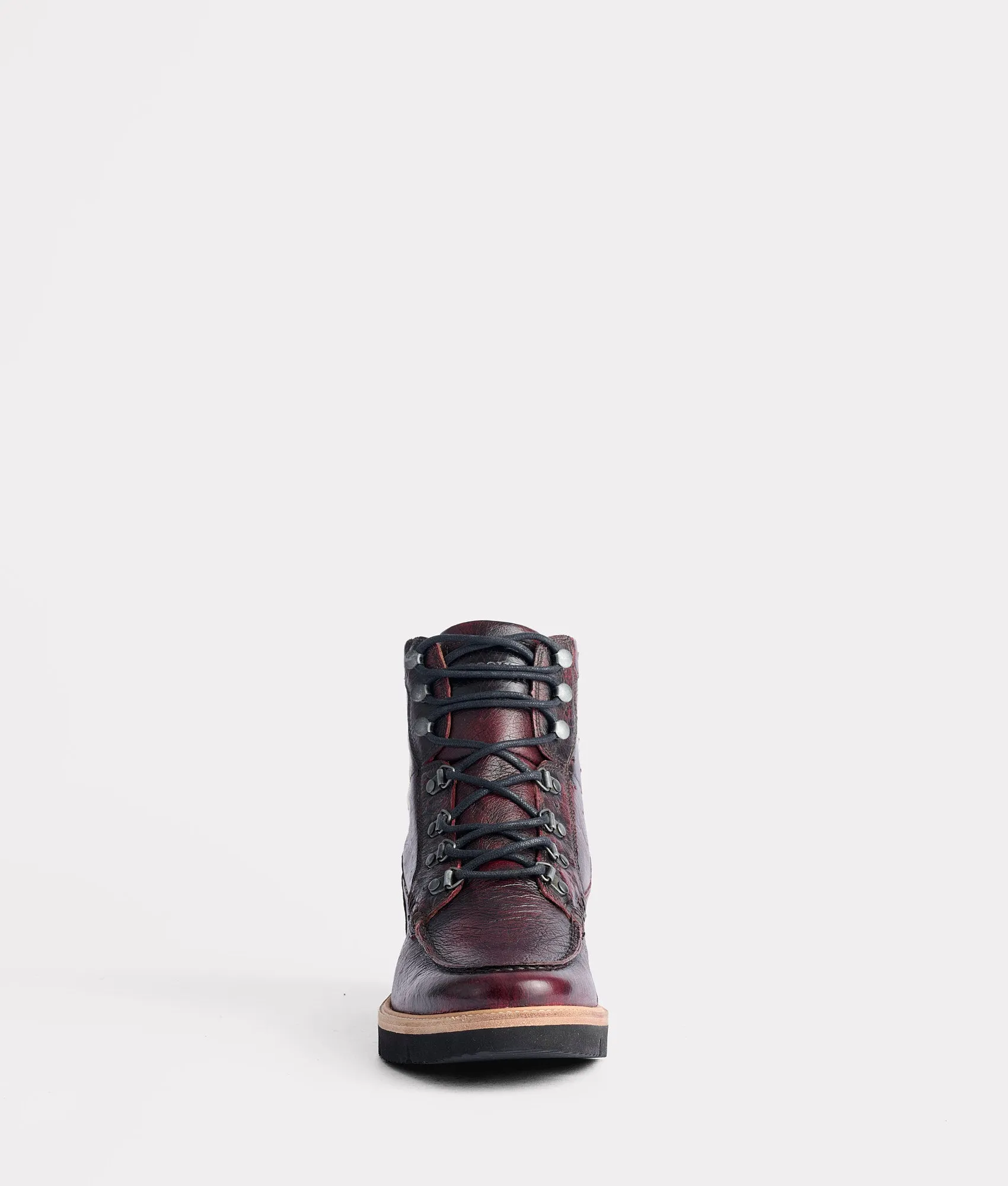 Ridgeline Exotic Lace Up Boot :: Black Cherry Line Fit Groom Shade