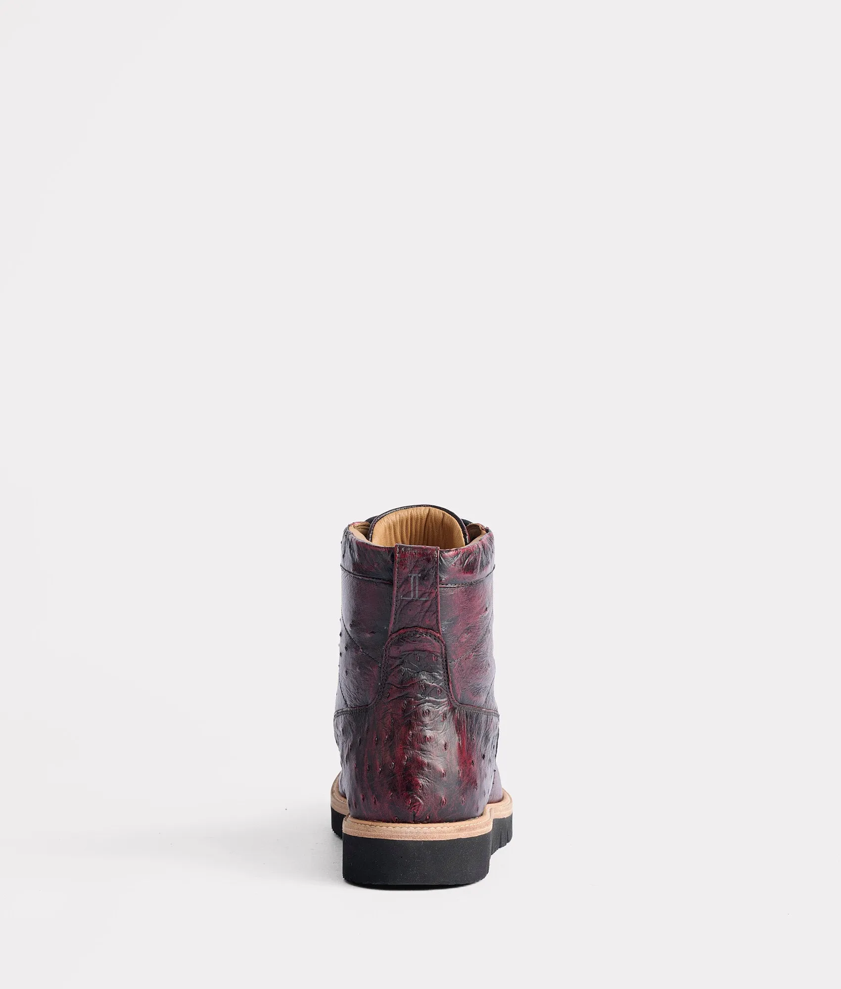 Ridgeline Exotic Lace Up Boot :: Black Cherry Monk Strap Dust Shield