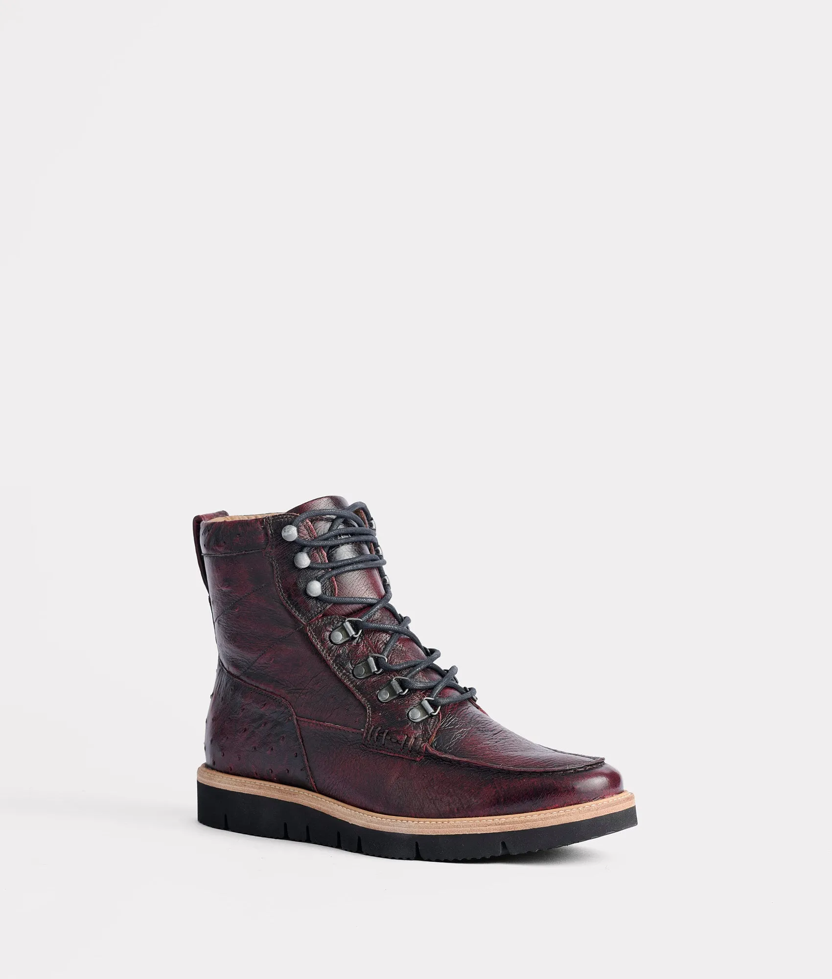 Art Shade Ridgeline Exotic Lace Up Boot :: Black Cherry