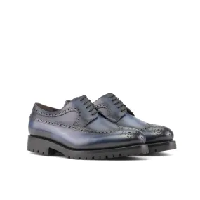 Feel Prime Navy Blue Longwing Blucher Chunky Shoes
