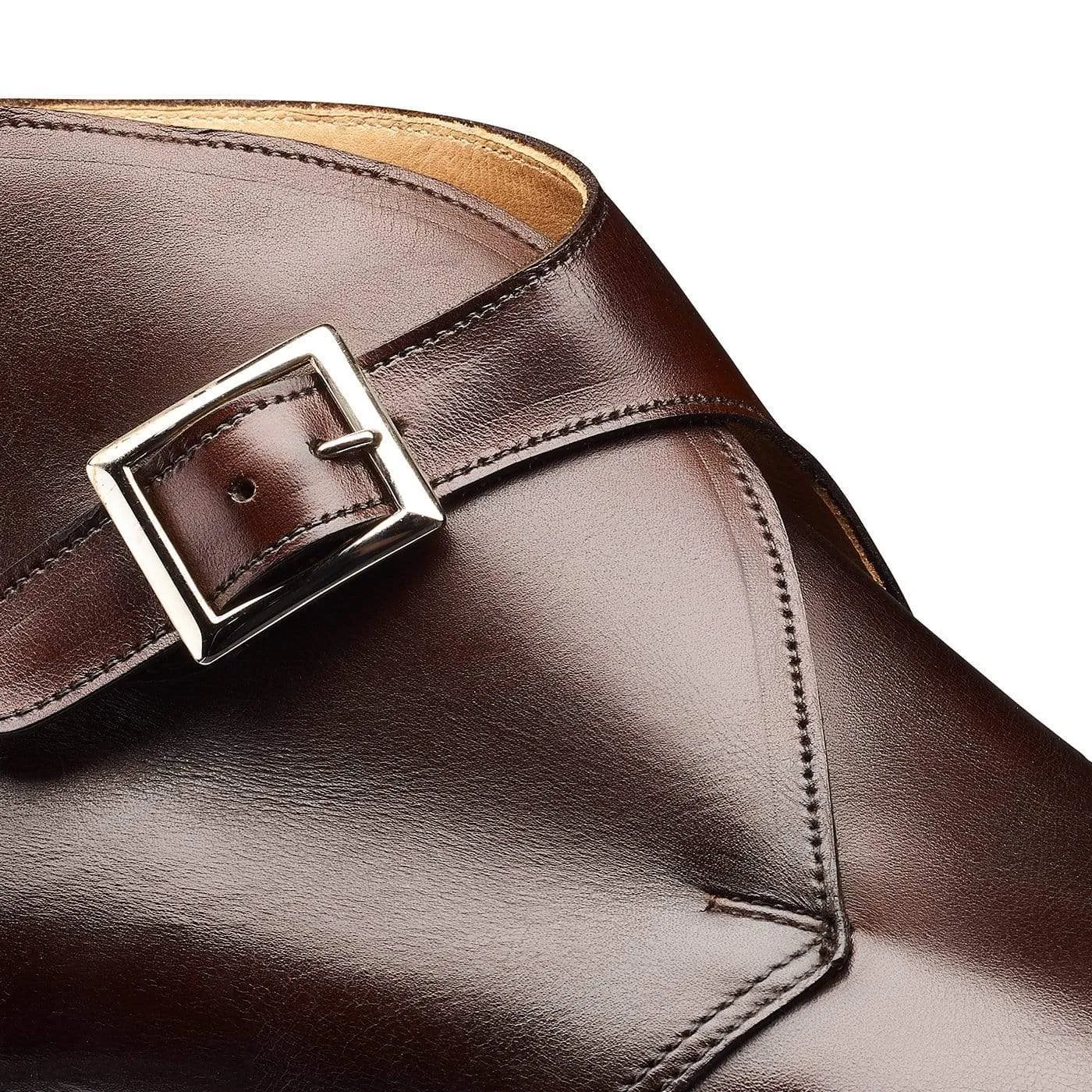 Grosvenor Dark Brown Antique Calf Stretchable Material Confident Step