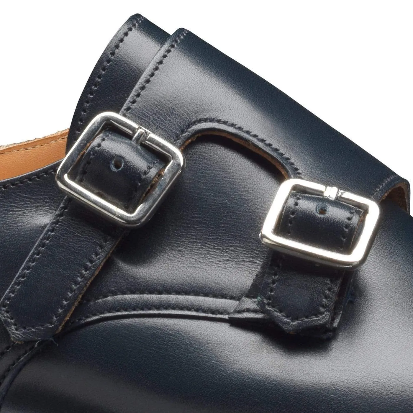 Embossed Patterns Ruby Navy Calf