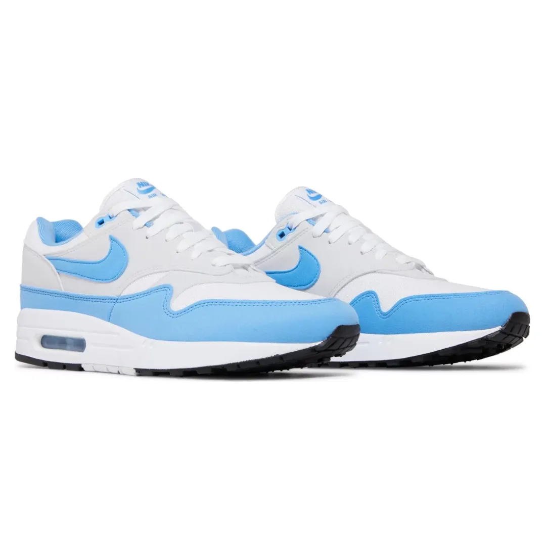 Foam Cushion Energy return Mens Nike Air Max 1 White/University Blue
