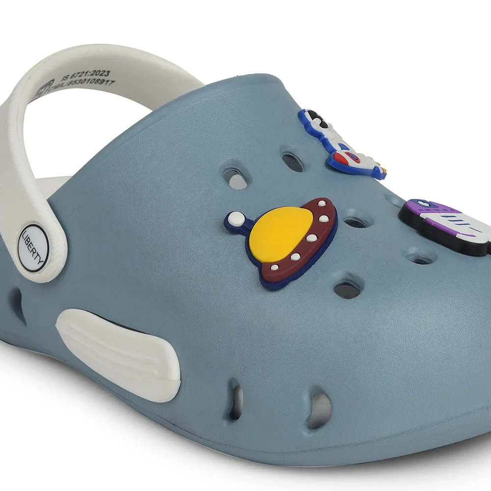 A-HA Blue Casual Clogs For Kids CUTIER By Liberty Classic Design Anti Friction