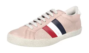 Wicking Inner Sleeve Step Forward Moncler Women's Pink Leather Sneaker Ryegra