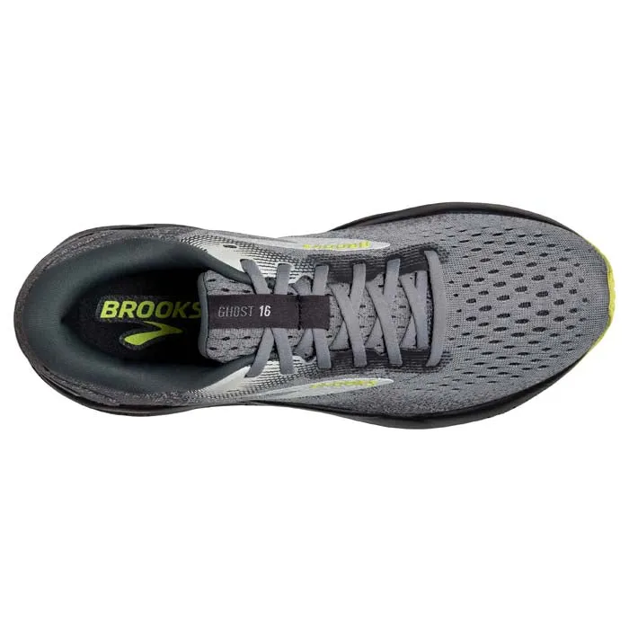 Mens Brooks Running Ghost 16 in Primer/Grey/Lime Smooth Lines