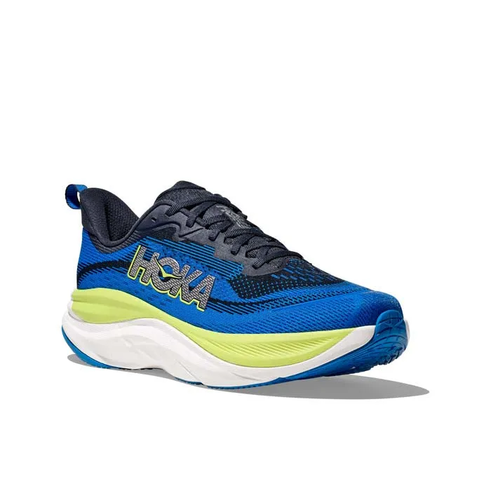Urban Edge Mens Hoka Skyflow Wide in Varsity Navy/Electric Cobalt