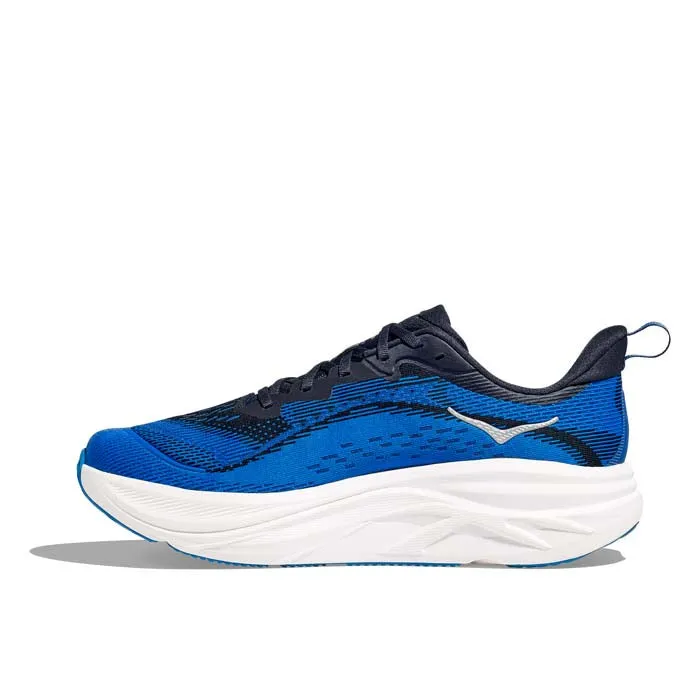 Mens Hoka Skyflow Wide in Varsity Navy/Electric Cobalt Core Comfort
