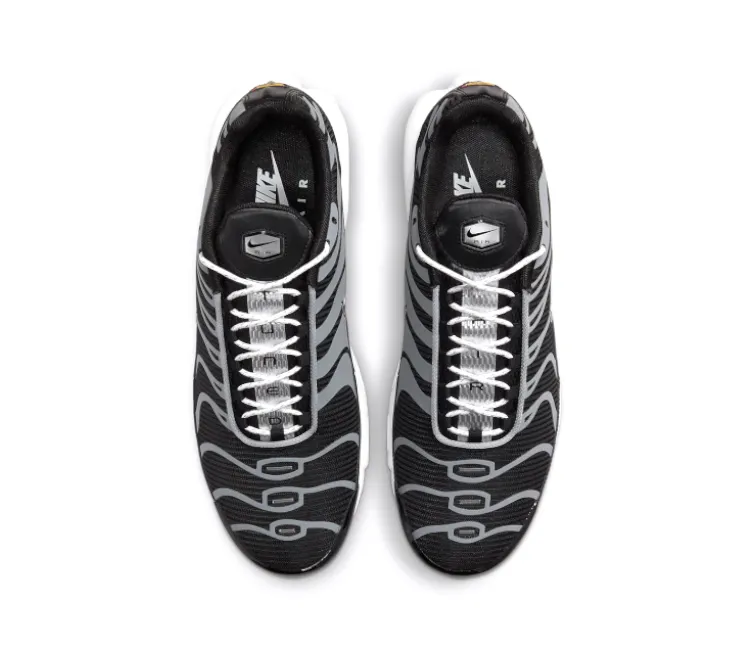 SlipOnConvenience running shoes for tempo runs Men's Nike Air Max Plus TN (Black/Metallic Silver)