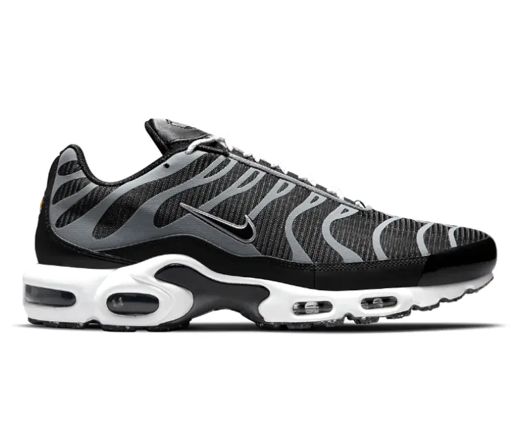 reliable - performance - assurance shoes running technique Men's Nike Air Max Plus TN (Black/Metallic Silver)