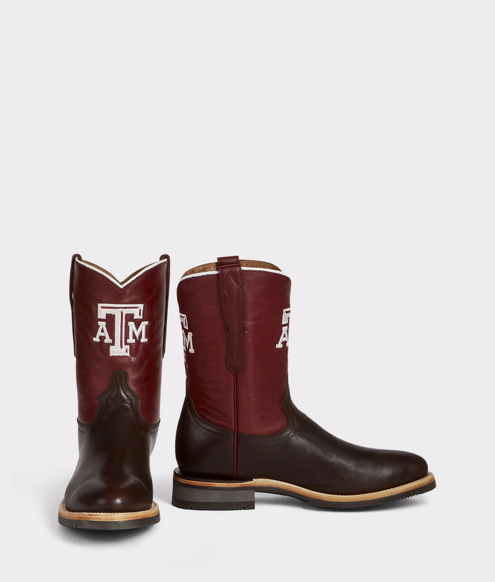 Men's A&M Roper Barn Boot :: Chocolate Hard Wear