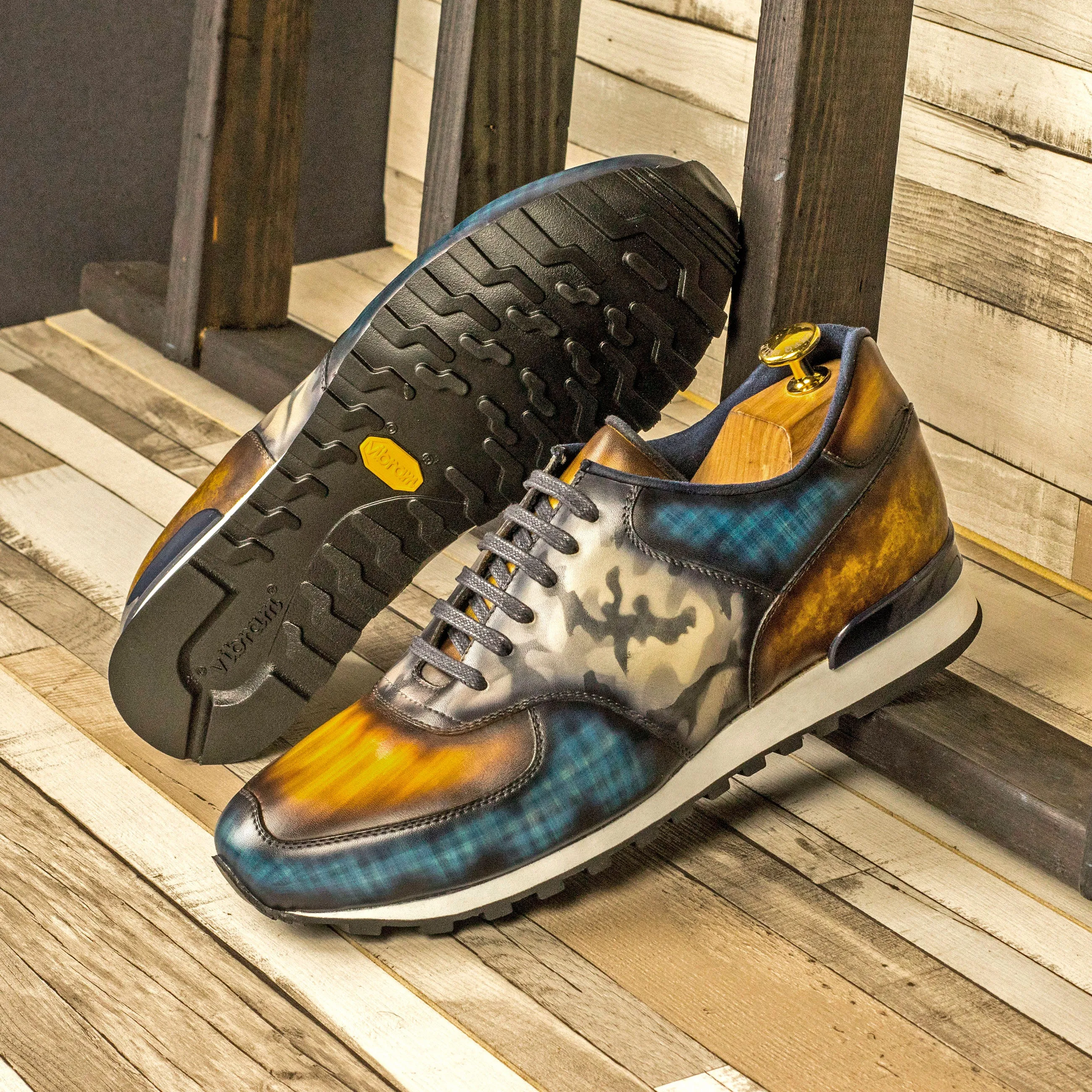 Fashion Staple Power Step Multi-Colored Patina Jogger Sneakers