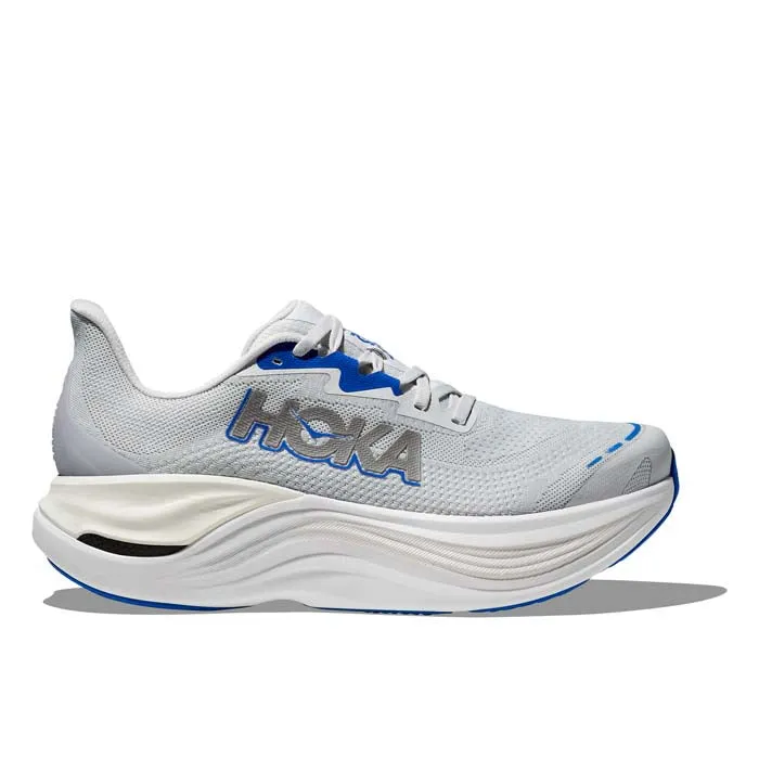 Mens Hoka Skyward X in Cosmic Grey/Silver Clean Build Comfort Insole