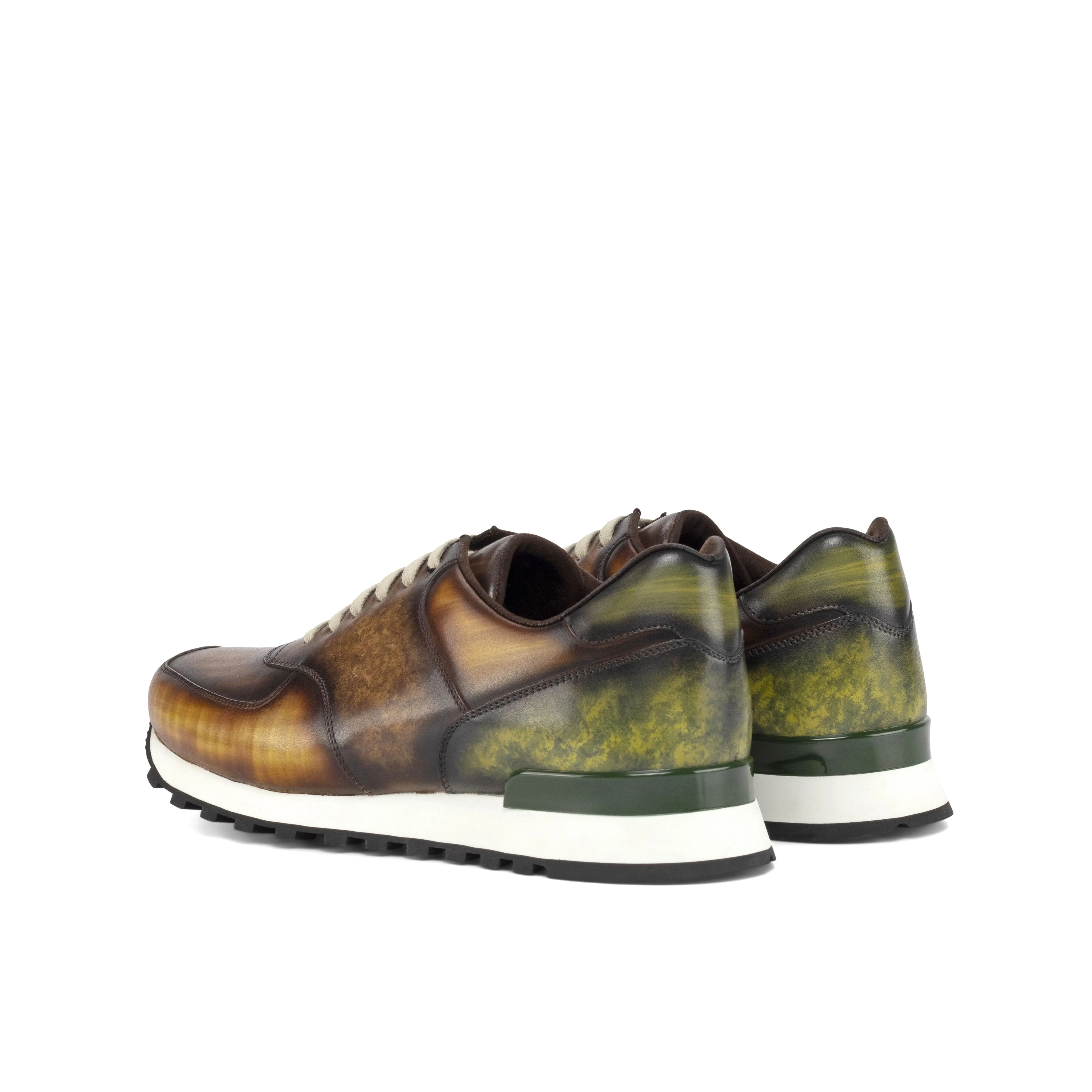 running in a cable car station area shoes Multi-Patterned Patina Jogger Sneakers