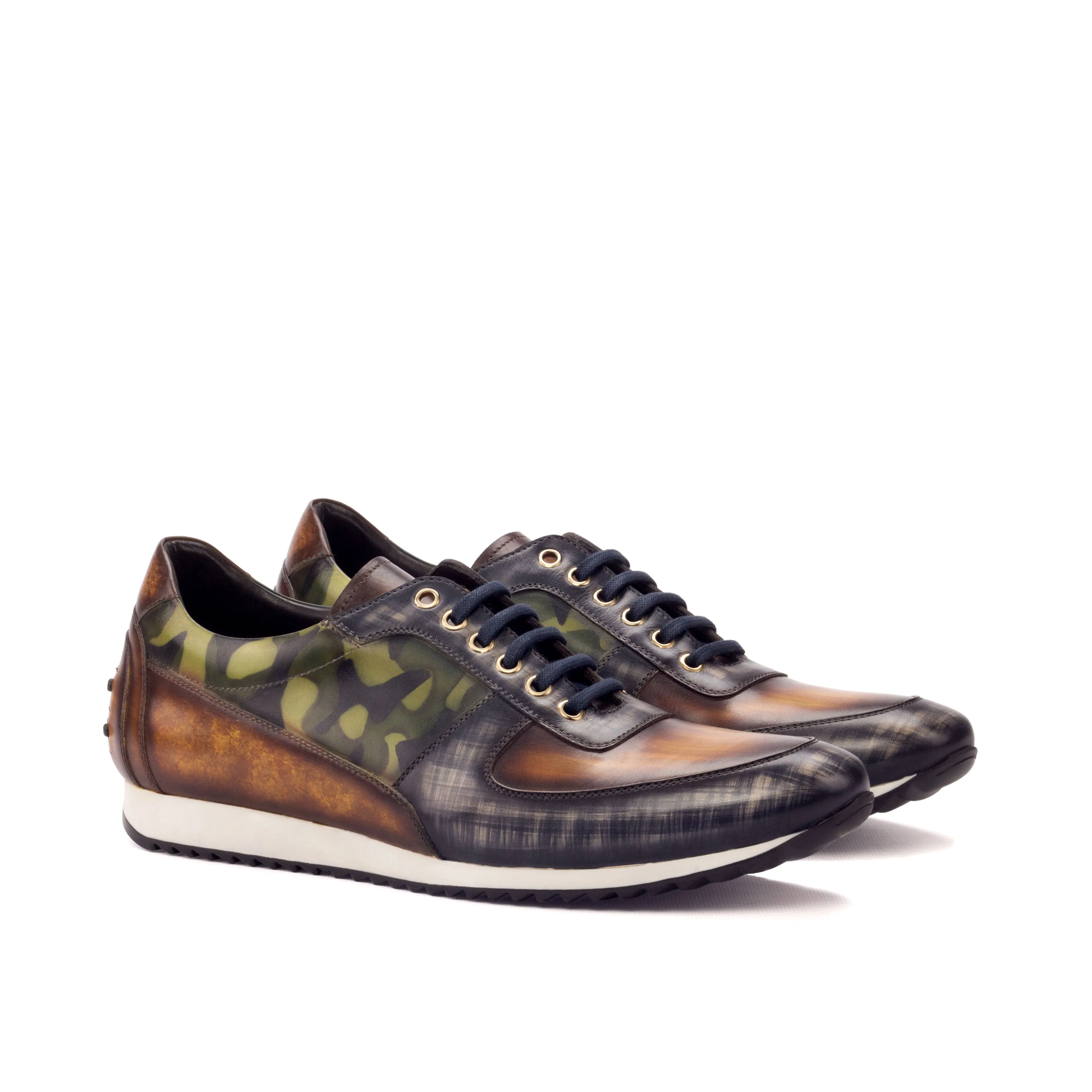 running in the night shoes narrow-fit shoes Multi-Patterned Patina Trainer Sneakers