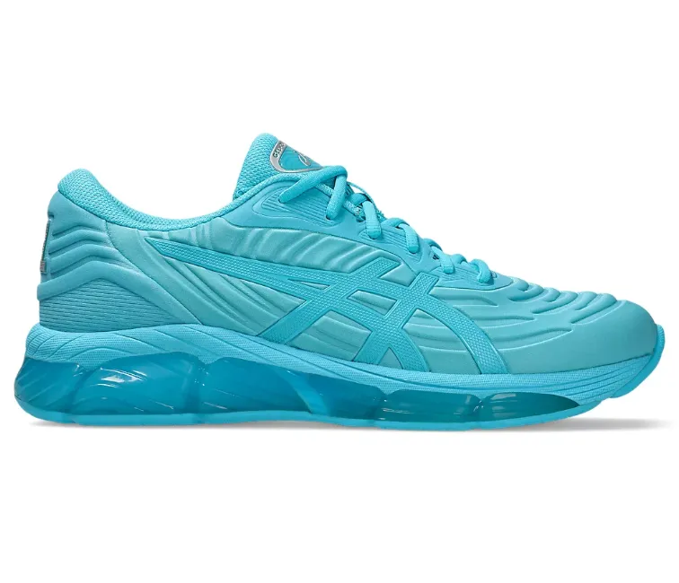 Men's Asics Gel-Quantum 360 8 EMBOSS (Bright Aqua) Runners with Flat Feet Snowy running traction