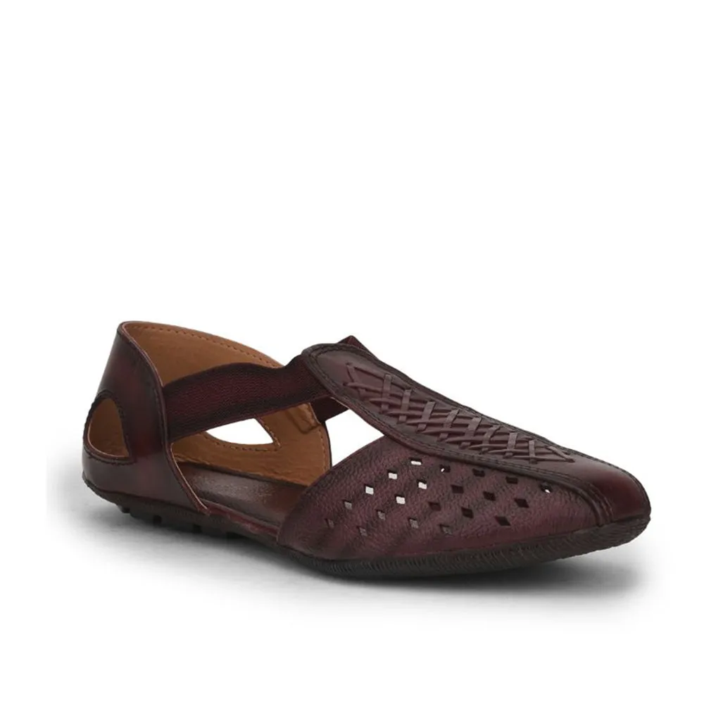 Healers Fashion Sandal For Ladies (Cherry) TLO-08 By Liberty Trendy And Comfortable Silver Glow