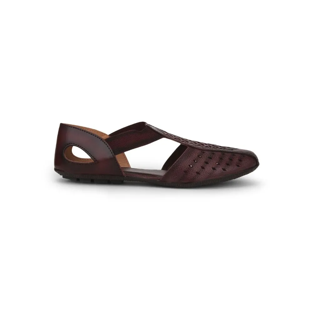 Healers Fashion Sandal For Ladies (Cherry) TLO-08 By Liberty Easy Flow