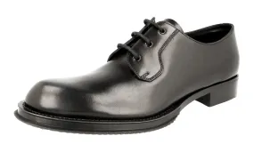 Japan Shade Prada Men's Black welt-sewn Leather Lace-up Shoes 2EG100