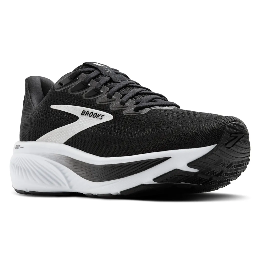 Neutral Control Cushion Sole Mens Brooks Running Ghost 17 in Black/Grey/White