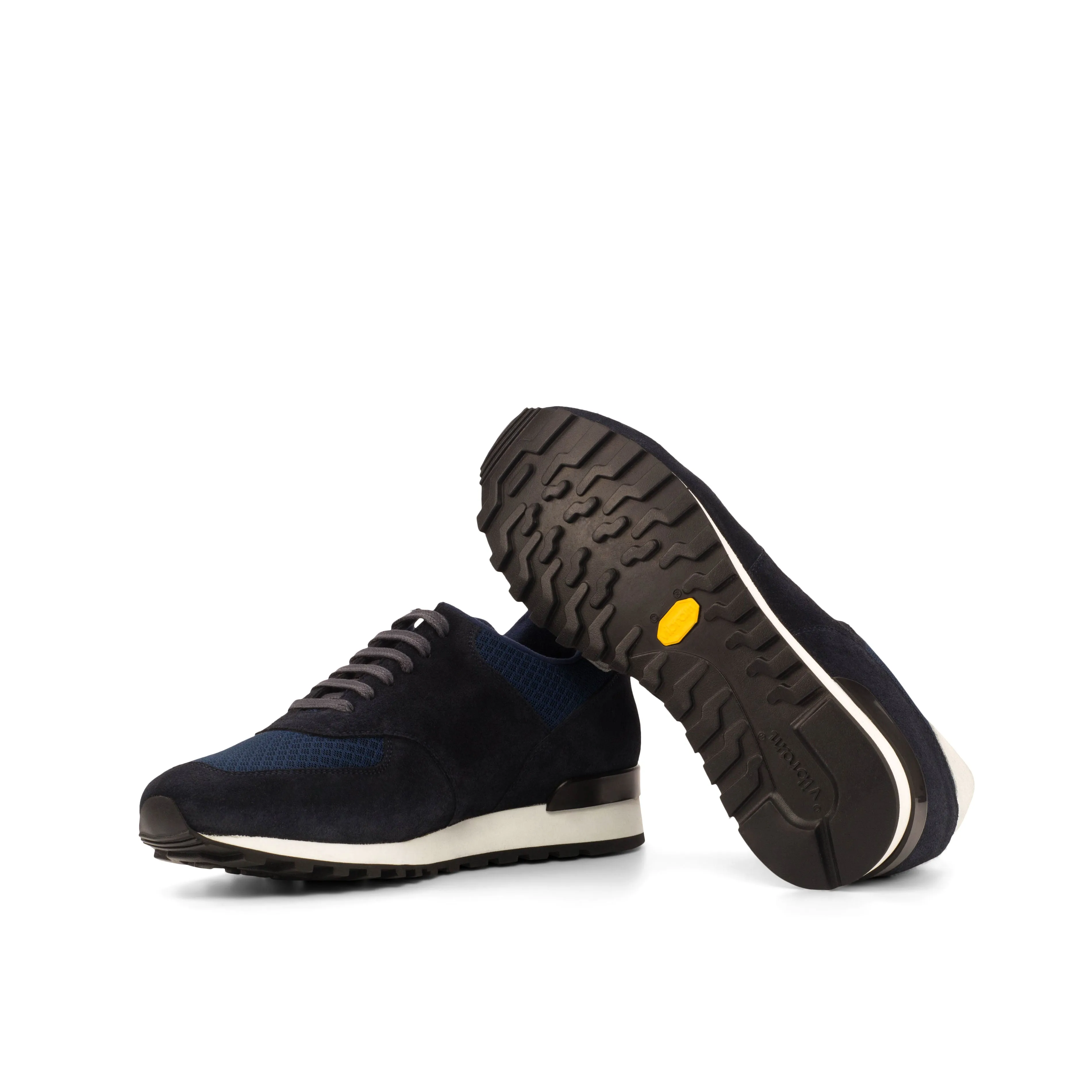 Impact Control Navy Suede & Mesh Jogger Sneakers