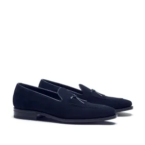 Air Flow Pro Navy Suede Belgian Loafer