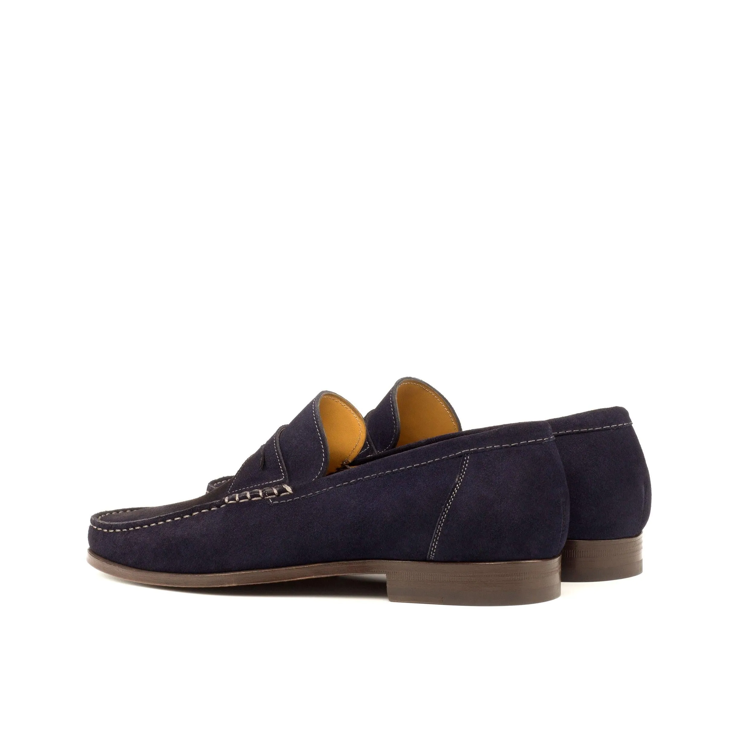 Beer Fest Navy Suede Penny Moccasin Loafer