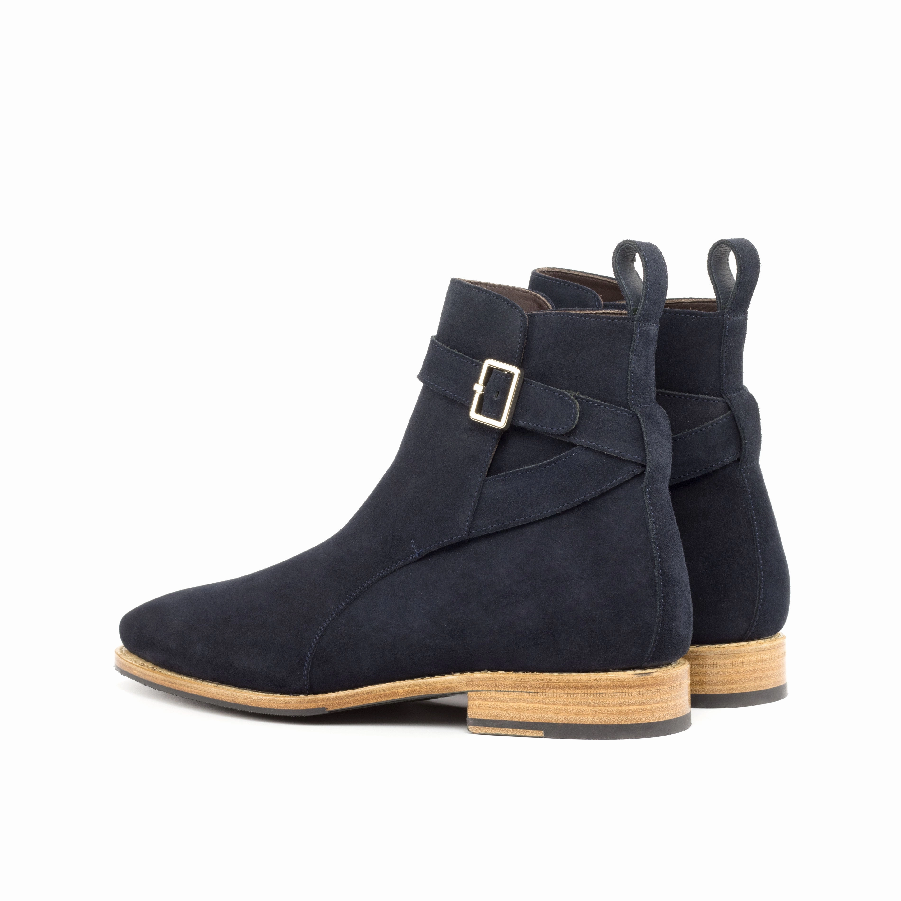 Sharp Look Quick Drying Cold Climate Navy Suede Jodhpur Boots